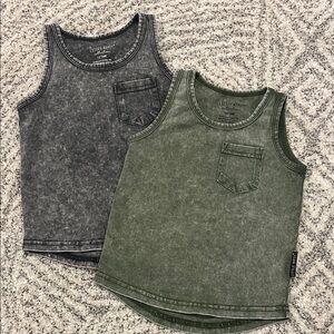 Little Bipsy Tank Tops - set of 2 - Black and Green